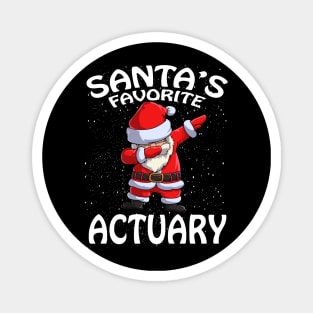 Santas Favorite Actuary Christmas Magnet